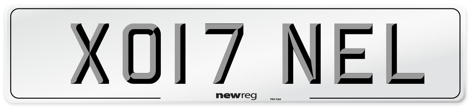 XO17 NEL Number Plate from New Reg
